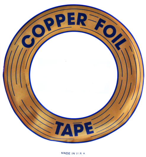 Copper Foil 7/32 cobre-negro 1,25mil